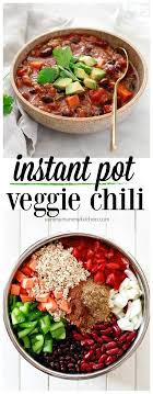 Instant Pot Vegetarian Chili Recipe Vegan Instant Pot Recipes Vegetarian Instant Pot Vegetarian Chili Recipe