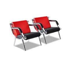 Bestmart Inc 2 Pcs Office Guest Reception Chairs Executive Side Waiting Room Visitor Sofa Seats Steel Frame Wit Office Reception Chair Reception Chair Chair