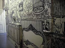 Beautiful Wall Drawings With Black Marker Wall Drawing Sharpie Designs Wall Art