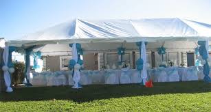 Decorated Party Tent We Specialize In Outdoor Party Tents Party Tent Party Tent Decorations Tent Decorations
