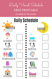 Printable Visual Schedule