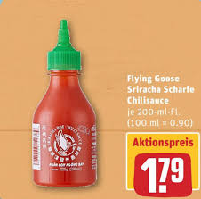 I add in addition to the sriracha sauce chili garlic sauce and sriracha spicy seasoning i change it up depending on what's being made and might use cayenne pepper instead of the spicy seasoning. Flying Goose Sriracha Scharfe Chilisauce Angebot Bei Rewe