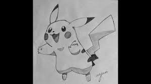 Also draw outline for the face. How To Draw Pikachu Step By Step Pokemon Go Easy Pencil Drawing Youtube
