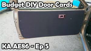 For example, create diy mdf shaker cabinet doors by gluing flat molding (which can be rout the edges of the panels or add trim according to your design plan. Making Budget Diy Door Cards Ka24 Ae86 Ep 5 Youtube