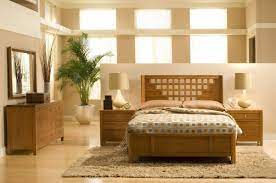 A bed is large enough for two people and it is able to withstand their weight without problems thanks to the fact that it is made of solid oak wood. Geometric Design Bed Sets With Complete Natural Finish