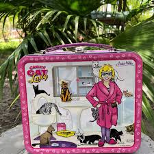 Harmony of colour book thirty eight: Lunch Boxes Crazy Cat Lady Metal Lunch Box Classic Retro Tin Container Kids Furniture Decor Storage