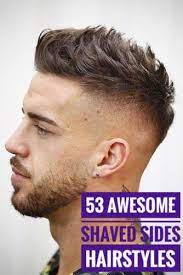Those with short and black hair can flaunt these hairstyles easily, but you will always need the expert hands of a professional barber if you want perfection in any of the men's shaved side hairstyles. 53 Splendid Shaved Sides Hairstyles For Men High Fade Haircut Mens High Fade Haircut Mens Hairstyles Fade