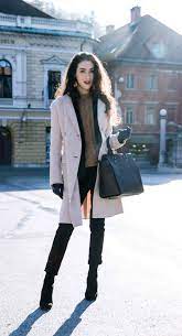 Fashion Blogger Veronika Lipar Of Brunette From Wall Street Wearing Business Formal Winter Outfit Winter Outfits Winter Outfits For Work Formal Winter Outfits
