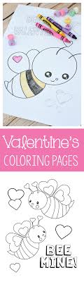 Mickey and mouse are very famous among the kids. Valentine S Coloring Pages For Kids Crazy Little Projects