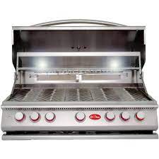 Cal Flame 5 Burner Built In Stainless Steel Propane Gas Grill With Rotisserie Bbq19p05 The Home Depot Built In Grill Outdoor Kitchen Appliances Outdoor Kitchen Design