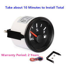 100TECH Fuel Level Gauge for Boat Fuel Level Gauge for Car Truck Diesel  Vehicle Replacement Fuel Level Gauge with Backlight 240-33ohm :  Amazon.com.be: Automotive