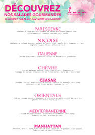 Decouvrez La Carte Des Salades Printemps Ete 2019 Boulangerie La Mie De Pain
