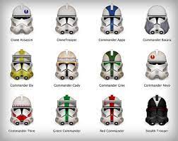 Clone Commanders Star Wars Helmet Star Wars Clone Wars Star Wars Symbols