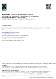 Kewajipan majikan adalah menyediakan borang ea perlu kepada semua pekerjanya samada yang masih aktif atau telah berhenti kerja. Pdf The Impact Of Work Alienation On Organizational Citizenship Behavior In The Canary Islands