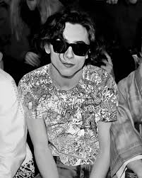 Timothee Chalamet Wearing Art On Instagram Tchalamet At Paris Fashion Week 2020 Wearing Trenton Doyle In 2020 Paris Fashion Week Fashion Week Trenton Doyle Hancock