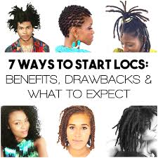 7 Methods To Start Locs Drawbacks What To Expect Natural Hair Styles How To Start Dreadlocks Locs Hairstyles