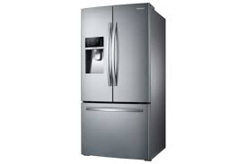 Upright freezers and chest freezers use less energy and are an efficient way to keep your favourite seasonal food in a deep freeze. Samsung Stainless Steel 33 Wide French Door Refrigerator 25 5 Cu Ft Rf26j7510sr Aa Leon S