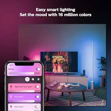 The philips hue play light bar. Philips Hue Signe 14w Aluminum Floor Lamp White Color Ambiance