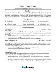 Sample curriculum vitae for teachers. The Best Teaching Cv Examples And Templates