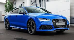 Exclusive Audi Rs7 Comes In Porsche S Voodoo Blue Color Carscoops Voodoo Blue Bmw Blue Audi R8 Blue