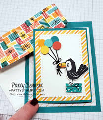 Gift card holder ideas for birthday. Fold Out Gift Card Holder With Birthday Bonanza Paper Patty Stamps