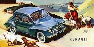 Image result for Parchment Cream 1956 Renault