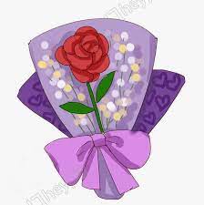 Red Rose Flower Bouquet Illustration Png And Psd File Ilustrasi Bunga Mawar Merah Ilustrasi