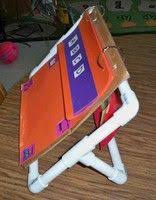 Diy Pvc Pipe Flip Chart Rack Big Book Stand Reading