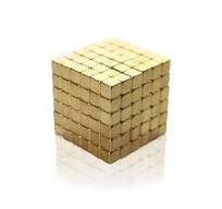 125 Set Neodymium Magic Puzzle Cube Magnets with Gold ...