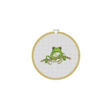 Cross stitch patterns to print out/ frogs. Tree Frog Cross Stitch Pattern