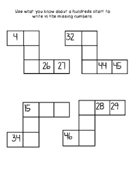 Hundreds Chart Fill In The Missing Number Products In 2019