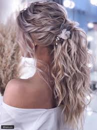 تسريحات شعر بسيطة وناعمة للخطوبة Wedding Hair Flowers Wedding