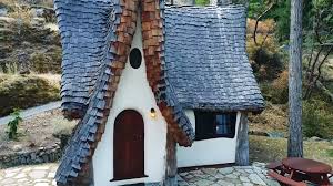 Lighted and solar fairy houses, cottages, toad houses and garden out buildings, along with handcrafted ceramic fairy houses for sale. His Fantasy Fairytale Cottage On Vancouver Island