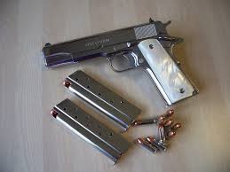 Taurus 1911 38 Super Black And Gold Pin On Photo