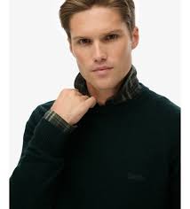 Superdry Maglione in misto lana verde scuro
