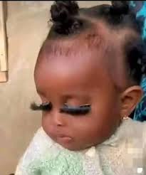 What is wrong with all these Gen Z mothers? Why can't we allow kids to be  kids? Why put a child through this pain, all in the name of fashion? Odikwa  egwu