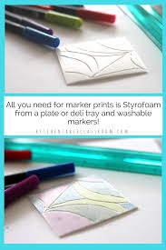 Marker Prints A Super Easy Art Project With Impressive Results The Kitchen Table Classroom Easy Art Projects Simple Art Prints