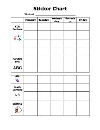 sticker chart editable