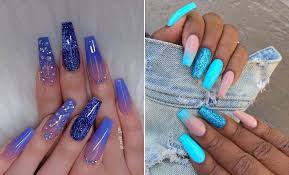Fall ombre nails for thanksgiving. 23 Blue Ombre Nails And Ideas We Re Trying Asap Stayglam