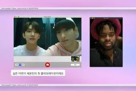 Unter ihnen auch einer mit pink gefärbten . Seventeen S Joshua And Dk Talk About Their Collaboration With Pink Sweat Through An Interview Video Call