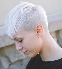 Start by french braiding your hair at the nape of your neck all the way up to the crown of your head and secure with bobby pins. 15 Short White Hair Color Ideas Styles For 2021 Hairstylecamp