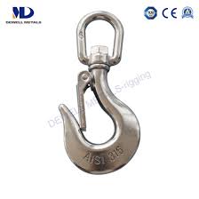 Made of 304 stainless steel material, sturdy and durable. China Aisi316 Or Aisi304 Stainless Steel Swivel Hook China Hook Rigging