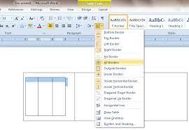 In Word How Do I Fix A Missing Top Border On A Nested Table Super User