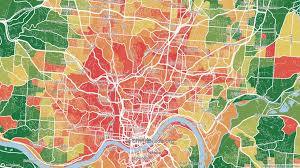Never ending interstate construction, west end: Cincinnati Oh Robbery Rates And Robbery Maps Crimegrade Org