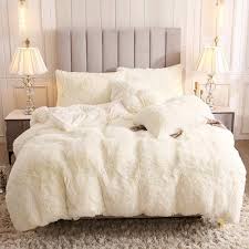Look for options from style&co. Uhamho Faux Fur Velvet Fluffy Bedding Duvet Cover Set In 2021 Fluffy Bedding Duvet Bedding Fluffy Duvet