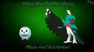 Shiny RowletDecidueye 6 IV - Pokemon SunMoon USUM SwordShield | eBay