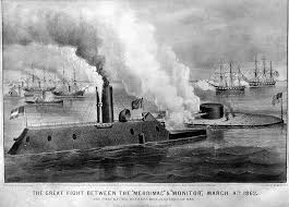 The battle of hampton roads. Ironclad Naval Battle Css Virginia Vs The Uss Monitor