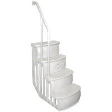 Main Access 200600t 24 Inch Wide Smart Step Swimming Pool Entrance W Hand Rail Above Ground Pool Ladders Swimming Pool Steps Swimming Pool Ladders