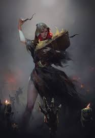 Resurrection Anna Krasova On Artstation At Https Www Artstation Com Artwork Rrr5ke Fbclid Iwar2dj6ug8 Concept Art Characters Fantasy Witch Dark Fantasy Art