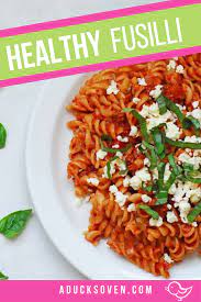Meaty Fusilli With Basil And Feta A Duck S Oven Recipe Pasta Recipes Fusilli Pasta Recipe Italian Pasta Recipes